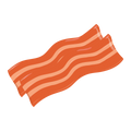 Mini bacon replica (two strips)