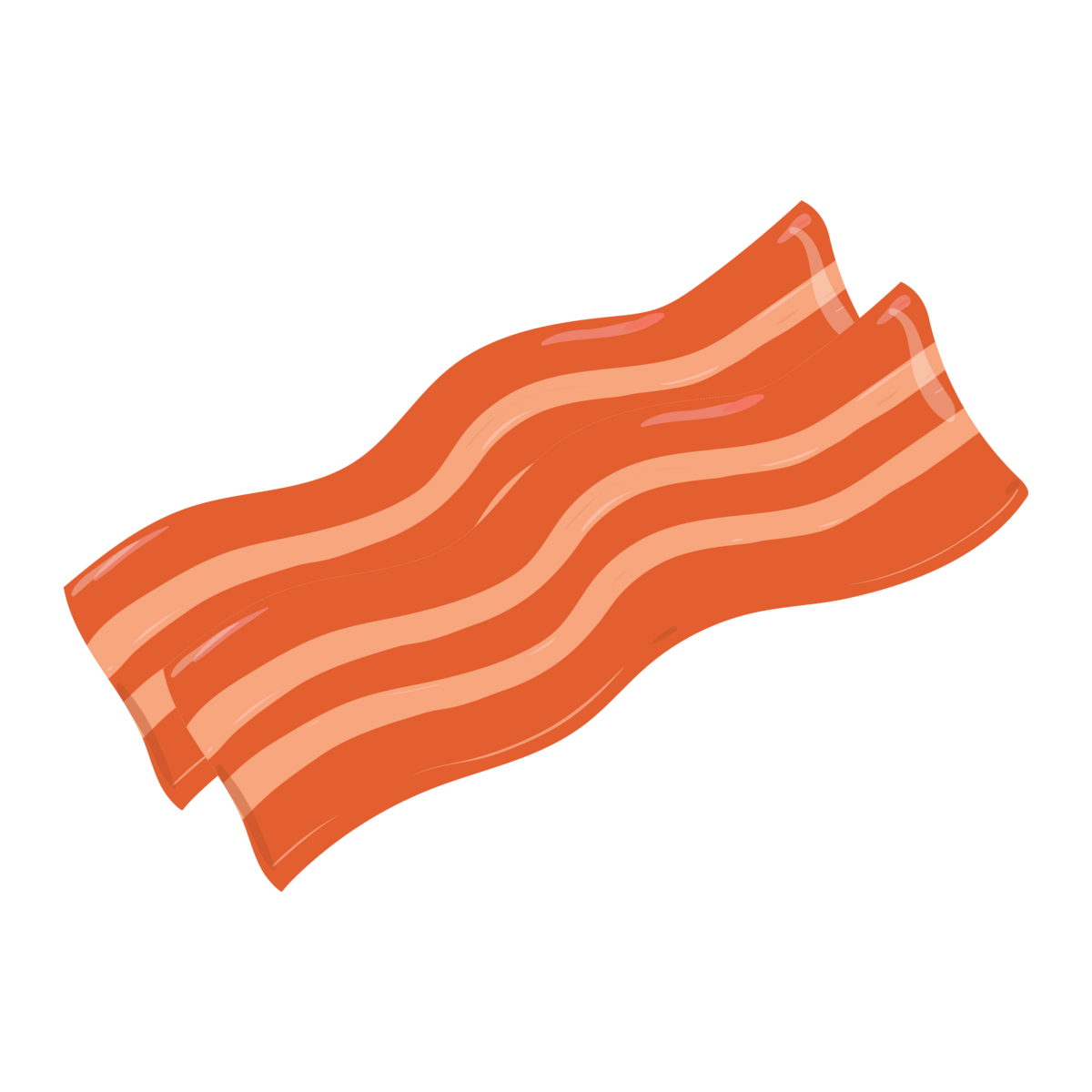 Mini bacon replica (two strips)