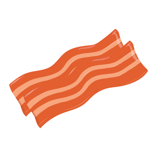 Mini bacon replica (two strips)