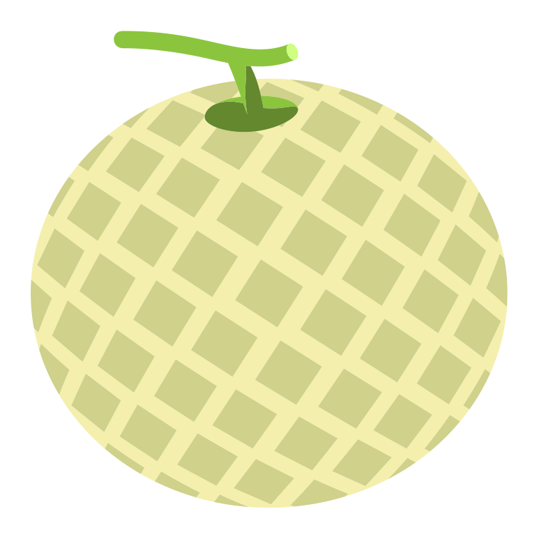Mini cantaloupe replica