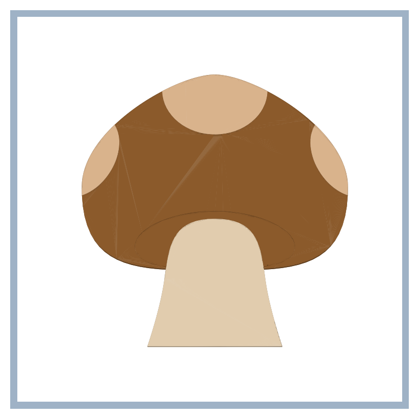 Mini mushroom replica